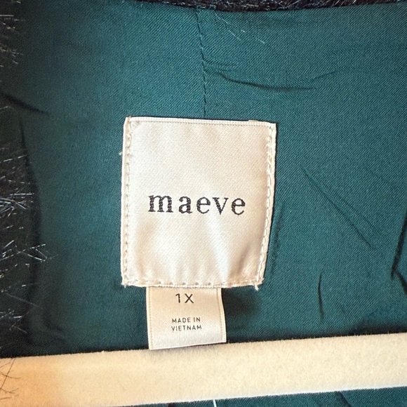 Maeve for Anthropologie Plaid Jacket with Faux Fur Collar - Picture 9 of 11